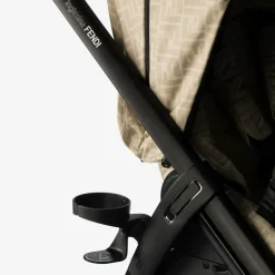 Beige FF Logo Stroller
