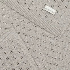 Beige Knitted Baby Blanket (108cm)