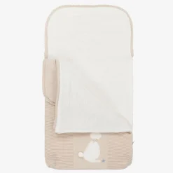 Beige Knitted Bunny Baby Nest (70cm)