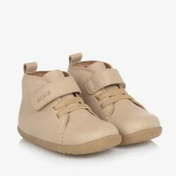 Beige Leather First Walker Boots
