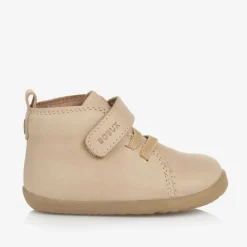 Beige Leather First Walker Boots
