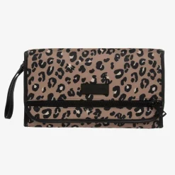 Beige Leopard Print Changing Mat Clutch (56cm)