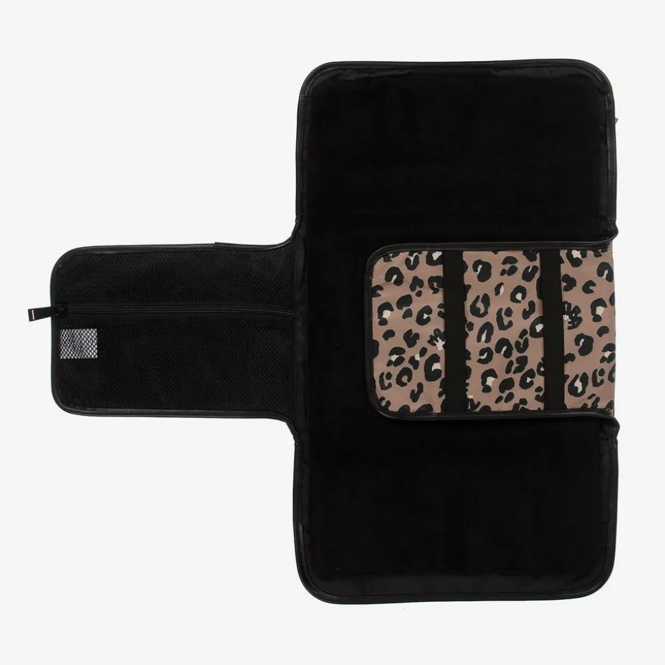 Beige Leopard Print Changing Mat Clutch (56cm)