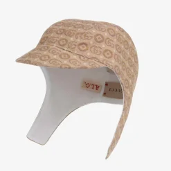 Beige Logo Baby Hat