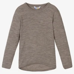 Beige Merino Wool Knitted Top