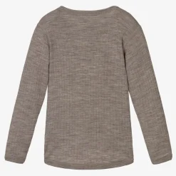 Beige Merino Wool Knitted Top