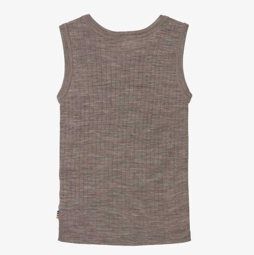 Beige Merino Wool Vest