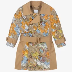 Beige Monogram Trench Coat