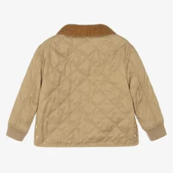 Beige Quilted Jacket