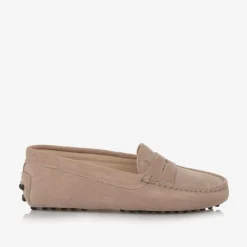 Beige Suede Leather Moccasins