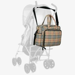 Beige Vintage Check Quilted Changing Bag (43cm)