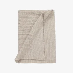 Beige Wool Knit Baby Blanket (98cm)