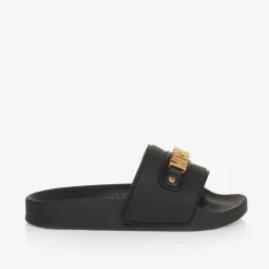 Black & Gold Metal Logo Sliders