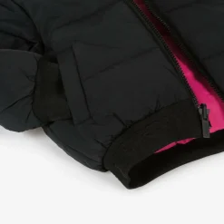 Black & Pink Reversible Puffer Jacket