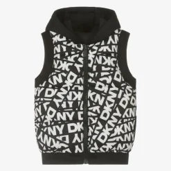 Black & White Reversible Hooded Gilet