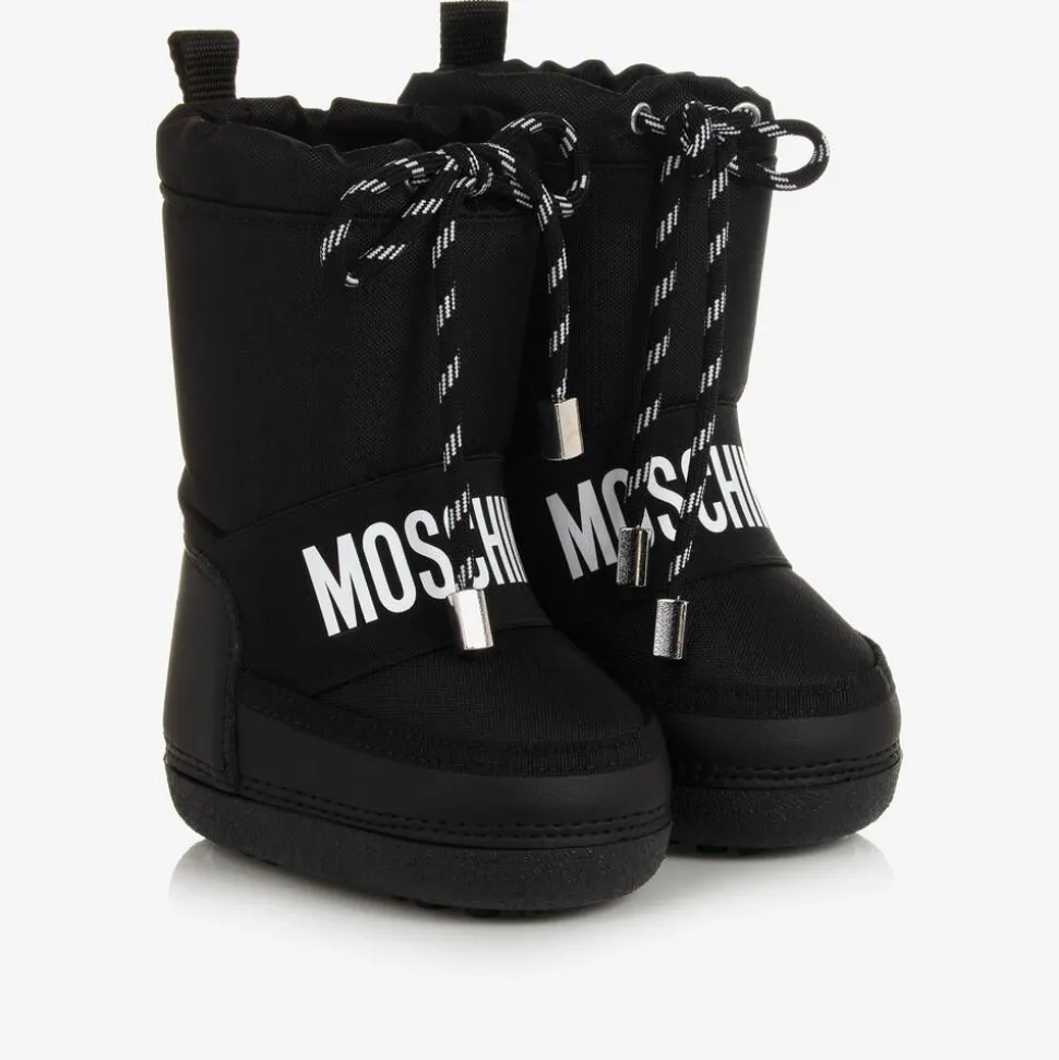 Black & White Snow Boots
