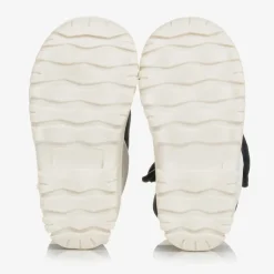 Black & White Waterproof Snow Boots