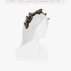 Black & Gold Butterfly Hairband