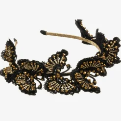Black & Gold Butterfly Hairband