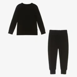 Black Bamboo Jersey Base Layer Set