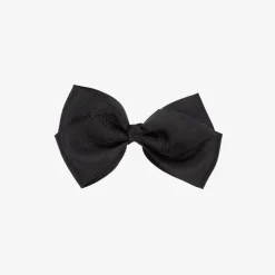 Black Bow Hair Clip (10cm)