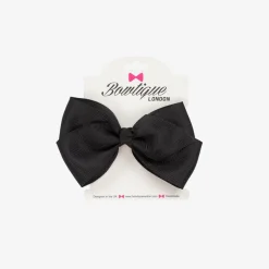 Black Bow Hair Clip (10cm)