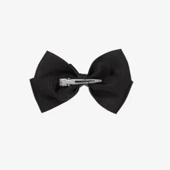 Black Bow Hair Clip (10cm)
