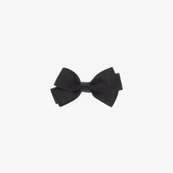 Black Bow Hair Clip (7cm)