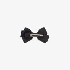 Black Bow Hair Clip (7cm)