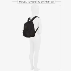Black Canvas Backpack (33cm)