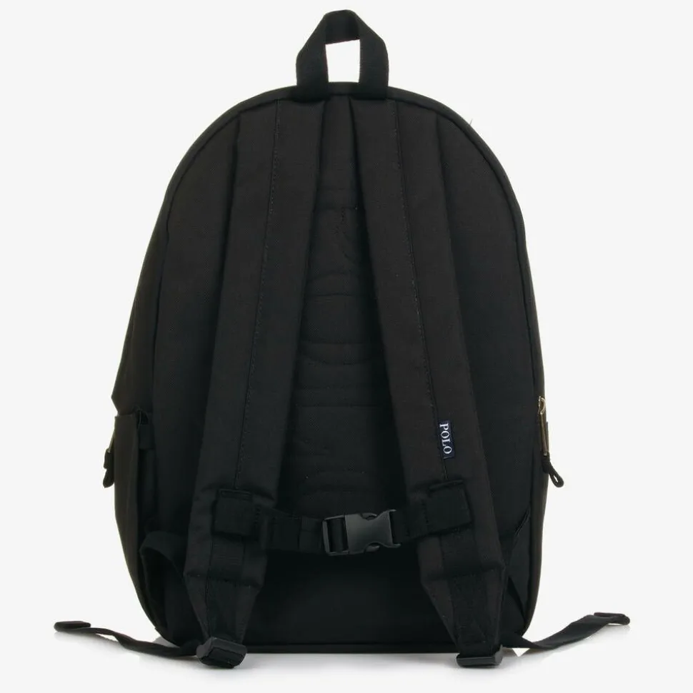 Black Canvas Pony Logo Backpack (45cm)