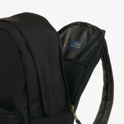 Black Canvas Pony Logo Backpack (45cm)