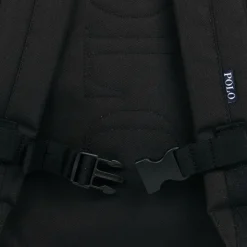 Black Canvas Pony Logo Backpack (45cm)