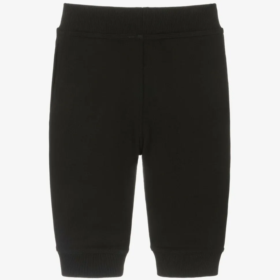 Black Cotton Baby Joggers