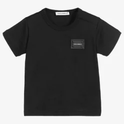 Black Cotton Baby T-Shirt