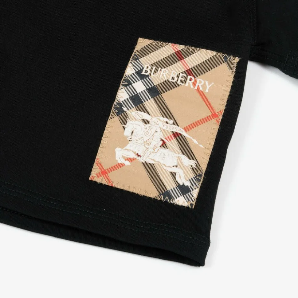 Black Cotton Baby T-Shirt