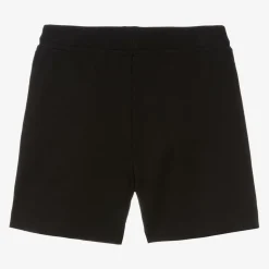 Black Cotton Jersey Shorts