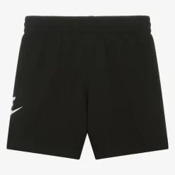 Black Cotton Jersey Shorts