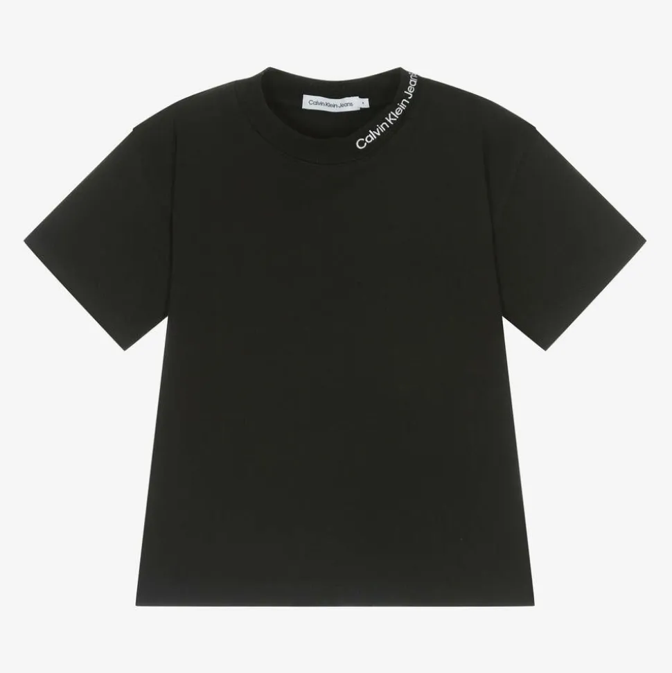 Black Cotton Jersey T-Shirt