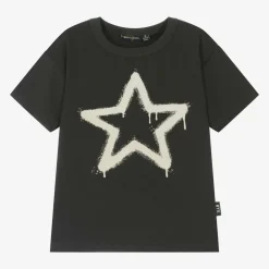 Black Cotton Star T-Shirt