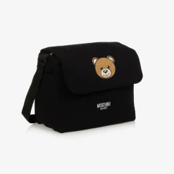 Black Cotton Teddy Bear Changing Bag (49cm)