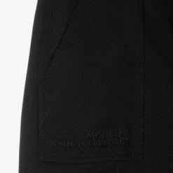 Black Cotton Twill Trousers