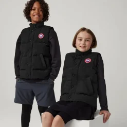 Black Down Padded Vanier Gilet