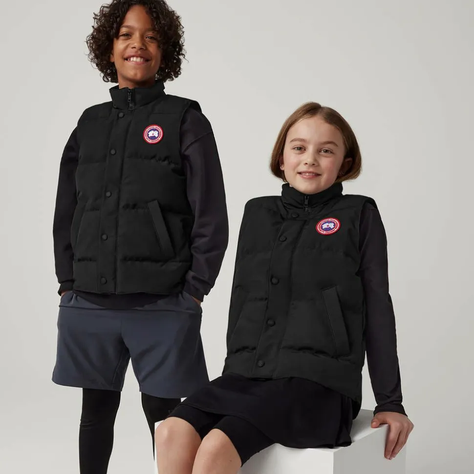 Black Down Padded Vanier Gilet