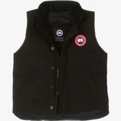 Black Down Padded Vanier Gilet