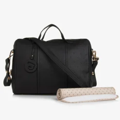 Black Faux Leather Changing Bag (38cm)