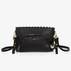 Black Faux Leather Changing Bag (38cm)