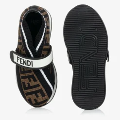 Black FF Logo Trainers