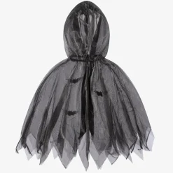 Black Glitter Bat Costume Cape
