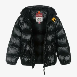 Black Hooded Down Puffer Jacket